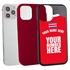 Personalized Costa Rica Soccer Jersey Case for iPhone 12 / 12 Pro – Hybrid – (Black Case, Red Silicone)
