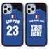 Personalized France Soccer Jersey Case for iPhone 12 / 12 Pro – Hybrid – (Black Case, Black Silicone)
