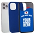 Personalized Japan Soccer Jersey Case for iPhone 12 / 12 Pro – Hybrid – (Black Case, Black Silicone)
