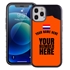 Personalized Netherlands Soccer Jersey Case for iPhone 12 / 12 Pro – Hybrid – (Black Case, Black Silicone)
