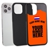 Personalized Netherlands Soccer Jersey Case for iPhone 12 / 12 Pro – Hybrid – (Black Case, Black Silicone)
