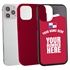 Personalized Panama Soccer Jersey Case for iPhone 12 / 12 Pro – Hybrid – (Black Case, Red Silicone)
