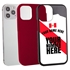 Personalized Peru Soccer Jersey Case for iPhone 12 / 12 Pro – Hybrid – (Black Case, Red Silicone)
