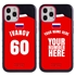 Personalized Russia Soccer Jersey Case for iPhone 12 / 12 Pro – Hybrid – (Black Case, Black Silicone)
