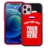 Personalized Russia Soccer Jersey Case for iPhone 12 / 12 Pro – Hybrid – (Black Case, Black Silicone)
