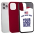 Personalized USA Soccer Jersey Case for iPhone 12 / 12 Pro – Hybrid – (Black Case, Black Silicone)

