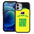 Personalized Australia Soccer Jersey Case for iPhone 12 Mini – Hybrid – (Black Case, Red Silicone)
