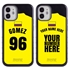 Personalized Colombia Soccer Jersey Case for iPhone 12 Mini – Hybrid – (Black Case, Red Silicone)
