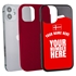 Personalized Denmark Soccer Jersey Case for iPhone 12 Mini – Hybrid – (Black Case, Red Silicone)
