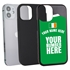 Personalized Ireland Soccer Jersey Case for iPhone 12 Mini – Hybrid – (Black Case, Blue Silicone)
