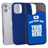 Personalized Japan Soccer Jersey Case for iPhone 12 Mini – Hybrid – (Black Case, Black Silicone)
