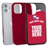 Personalized Panama Soccer Jersey Case for iPhone 12 Mini – Hybrid – (Black Case, Red Silicone)
