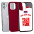 Personalized Serbia Soccer Jersey Case for iPhone 12 Mini – Hybrid – (Black Case, Red Silicone)

