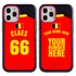 Personalized Belgium Soccer Jersey Case for iPhone 12 Pro Max – Hybrid – (Black Case, Black Silicone)
