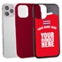 Personalized Costa Rica Soccer Jersey Case for iPhone 12 Pro Max – Hybrid – (Black Case, Red Silicone)
