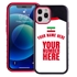 Personalized Iran Soccer Jersey Case for iPhone 12 Pro Max – Hybrid – (Black Case, Black Silicone)
