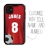 Custom Soccer Jersey Hybrid Case for iPhone 11 - (Black Case, Full Color Jersey)
