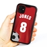 Custom Soccer Jersey Hybrid Case for iPhone 11 - (Black Case, Full Color Jersey)
