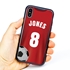 Custom Soccer Jersey Hybrid Case for iPhone X/Xs - (Black Case, Full Color Jersey)
