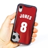 Custom Soccer Jersey Hybrid Case for iPhone XR - (Black Case, Full Color Jersey)
