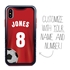 Custom Soccer Jersey Hybrid Case for iPhone Xs Max - (Black Case, Full Color Jersey)

