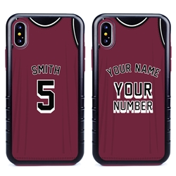 
Personalized Basketball Jersey Case for iPhone X / XS - Hybrid (Black Case)