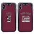 Personalized Basketball Jersey Case for iPhone X / XS - Hybrid (Black Case)
