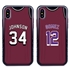 Personalized Basketball Jersey Case for iPhone X / XS - Hybrid (Black Case)
