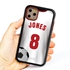 Custom Soccer Jersey Hybrid Case for iPhone 11 Pro - (Black Case, White Jersey)
