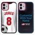 Custom Soccer Jersey Hybrid Case for iPhone 12 Mini - (Black Case, White Jersey)
