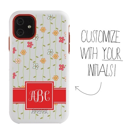 Personalized Monogram Case for iPhone 11 – Hybrid – Daisy Chains
