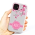 Personalized Monogram Case for iPhone 11 – Hybrid – Apple Blossoms
