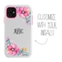 Personalized Monogram Case for iPhone 11 – Hybrid – Dainty Flowers
