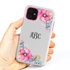 Personalized Monogram Case for iPhone 11 – Hybrid – Dainty Flowers
