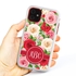 Personalized Monogram Case for iPhone 11 – Hybrid – Bold Roses

