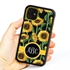 Personalized Monogram Case for iPhone 11 – Hybrid – Sunflower Stalks
