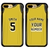 Personalized Basketball Jersey Case for iPhone 7 Plus / 8 Plus - Hybrid (Black Case)
