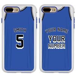 
Personalized Basketball Jersey Case for iPhone 7 Plus / 8 Plus - Hybrid (White Case)