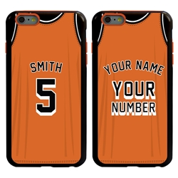 
Personalized Basketball Jersey Case for iPhone 6 Plus / 6s Plus - Hybrid (Black Case)