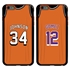 Personalized Basketball Jersey Case for iPhone 6 Plus / 6s Plus - Hybrid (Black Case)
