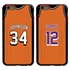 Personalized Basketball Jersey Case for iPhone 6 Plus / 6s Plus - Hybrid (Black Case)
