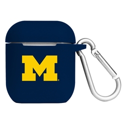 
Michigan Wolverines Silicone Skin for Apple AirPods Charging Case with Carabiner