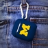 Michigan Wolverines Silicone Skin for Apple AirPods Charging Case with Carabiner
