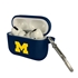 Michigan Wolverines Silicone Skin for Apple AirPods Pro Charging Case with Carabiner
