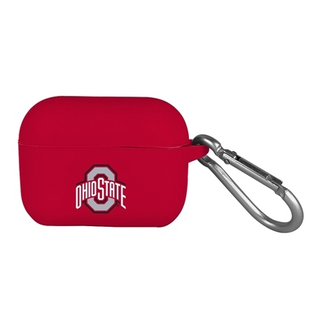 Ohio State Buckeyes Silicone Skin for Apple AirPods Pro Charging Case with Carabiner

