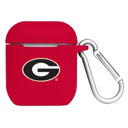 
Georgia Bulldogs Silicone Skin for Apple AirPods Charging Case with Carabiner