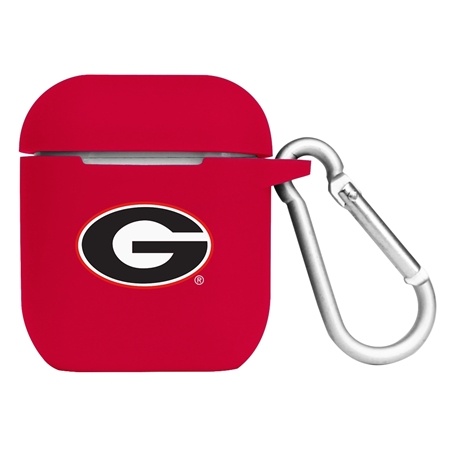 Georgia Bulldogs Silicone Skin for Apple AirPods Charging Case with Carabiner
