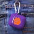 Clemson Tigers Silicone Skin for Apple AirPods Charging Case with Carabiner
