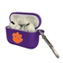 Clemson Tigers Silicone Skin for Apple AirPods Pro Charging Case with Carabiner
