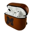 AudioSpice Collegiate Leather Cover for Apple AirPods Pro Case with Carabiner and Safety Cord - Michigan Wolverines
